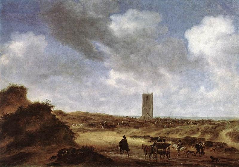 RUYSDAEL, Salomon van View of Egmond aan Zee f oil painting picture